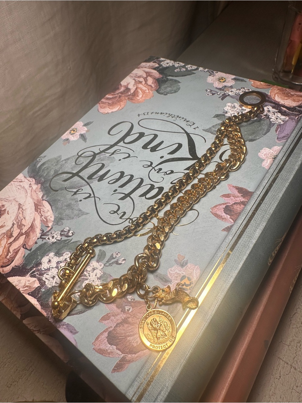 Two sets of gold bracelets great for stacking